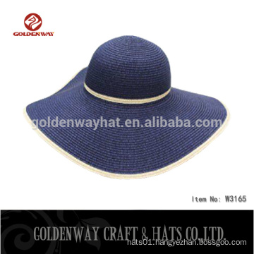 foldable fashion straw cap ladies woven sun hats